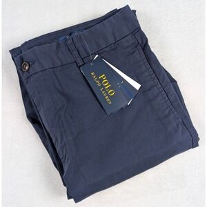 Polo Ralph‎ Lauren Chino Pants Boys sz 20 Navy Blue Casual School Pants NWT